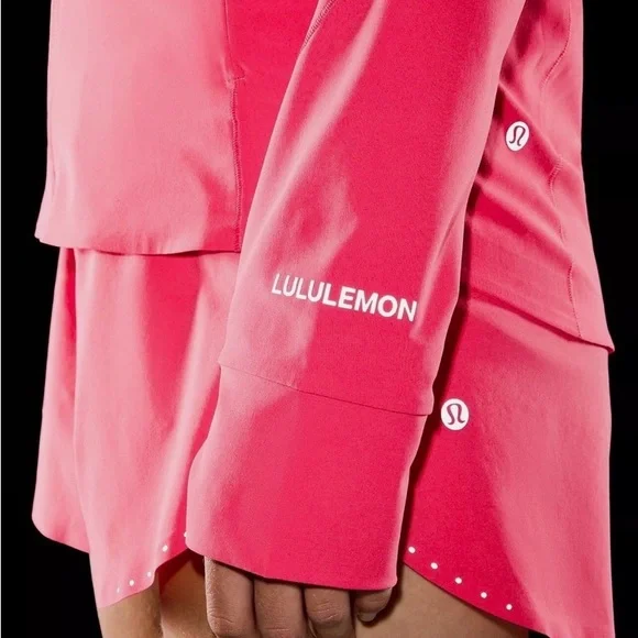lululemon Glaze Pink Lightweight Mist over Windbreaker Hoodie Jacket - Picture 9 of 12